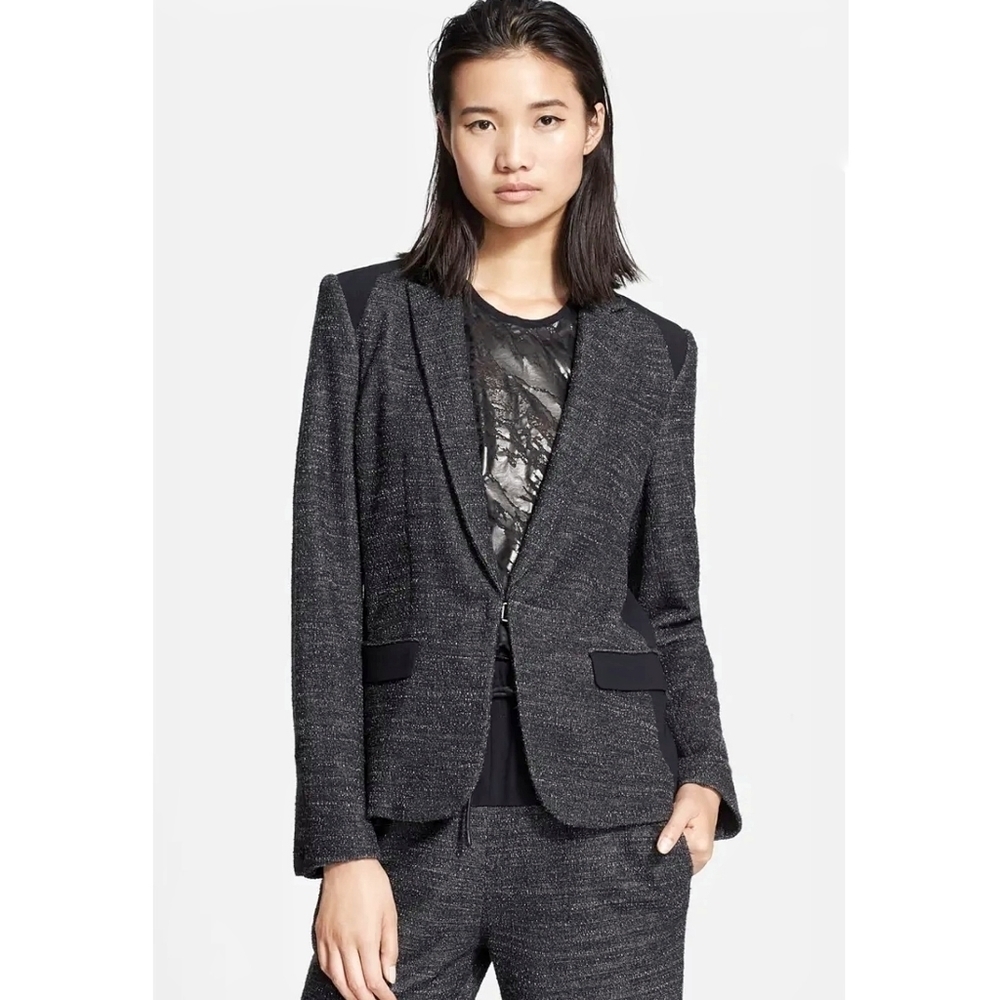 Rag & Bone Gray Wool‎ fitted Blazer 8